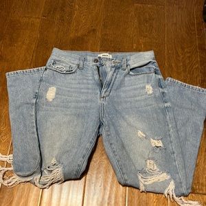 Just black denim jeans